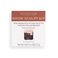 thumbnail image 3 of Makeup Revolution Brow Sculpt Kit - Medium Brown,  0.17oz, 3 of 6