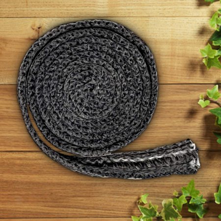 

Black Flat Stoves Rope Self-Adhesive Fiberglass Fireplace Door Sealing Cord