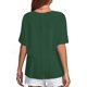 thumbnail image 4 of mfyjkho Tops De Gimnasio Para Mujer, Camisa Plisada Informal De Manga Corta Con Cuello Redondo Y Dobladillo Plisado Para Mujer Tops De Gimnasio Para Mujer M, 4 of 6