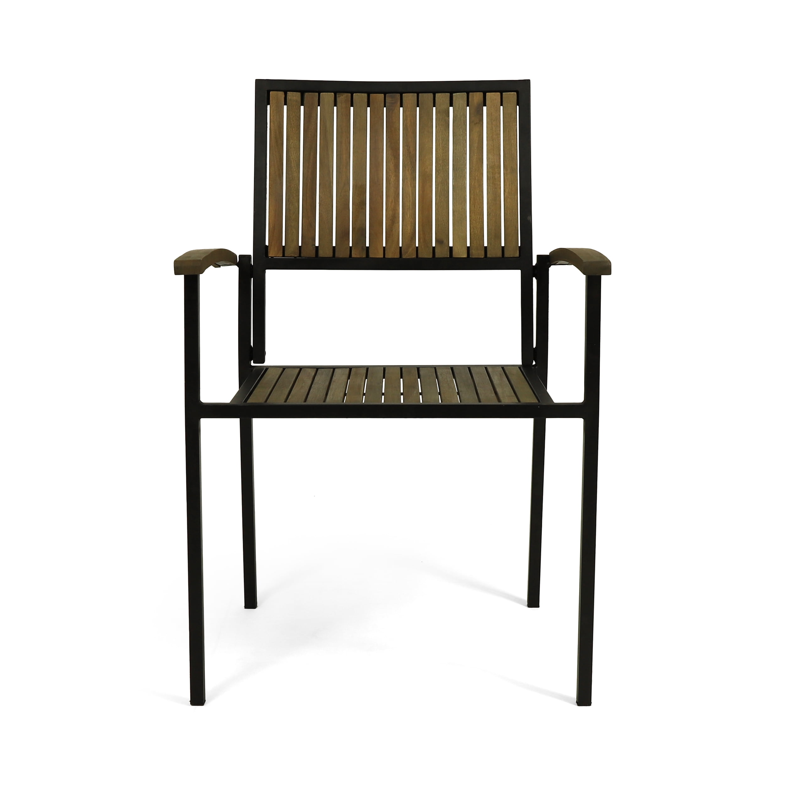 Euroco BRIDGET WOOD AND METAL CHAIR,Set of 2