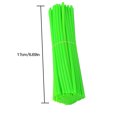 thumbnail image 4 of Naiovety Protector de radios para rueda de motocicleta, 72 Uds., cubiertas de piel, tubo para Motocross, accesorios geniales para bicicleta, 8 colores, Ciclismo verde Naiovety OD2876-10, 4 of 6