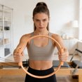 thumbnail image 4 of Anillo de pilates y yoga, 6 colores, silicona y fibra de vidrio, núcleo desmontable, para fortalecer el tronco y mejorar la flexibilidad, para gimnasio en casa y viajes, 4 of 4