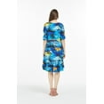 thumbnail image 3 of Hawaiian Manches 3/4 Sirène Tunique Robe M Coucher de Soleil Bleu Femmes, 3 of 5
