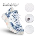 thumbnail image 3 of Blue Vintage Paisley Walking Shoes for Men Woman Lightweight Tennis Fashion Elastic Sports Shoes Cushion Basketball Shoes, 3 of 7