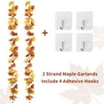 thumbnail image 7 of Coolmade 2 Pack 5.9ft Fall Garland Maple Leaf Hanging Vine Garland Artificial Autumn Foliage Garland Thanksgiving Decor for Home Wedding, 7 of 7