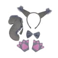 thumbnail image 1 of Disfraz de Halloween perfecl vestido elegante Gris con guantes, 1 of 8