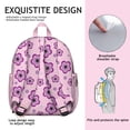 thumbnail image 2 of Small Floral Students Backpack - Rustic Country Style Watercolor Flower Pattern, Lightweight Oxford Fabric School Bag for Developing Students and Teens, 2 of 6