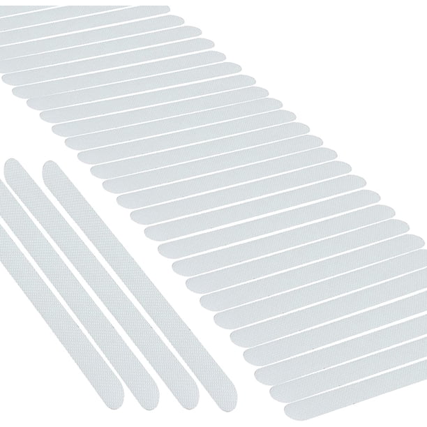 30 pegatinas antideslizantes para ducha, tiras de seguridad autoadhesivas transparentes para bañeras, duchas y escaleras.