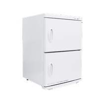 DERMALOGIC Towel Warmer, Towel Heater Warmer Cabinet 2 in 1 Electric Equipment 66L Massage Facial Spa Beauty Salon Nails Shop GYM Home, White