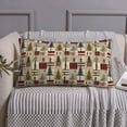 thumbnail image 3 of King Pillow Cases Standard Size - Rustic Plaid Forest Lodge Soft Envelope Closure Microfiber Block Print Pillow Cover, Wrinkle Stain Resistant Travel Pillow Covers Standard Size 20x36in, 3 of 7