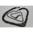 thumbnail image 4 of Women Hip Waist Fashion Belt Metal Chain Links Strands Antique Gold Silver S M L, 4 of 6