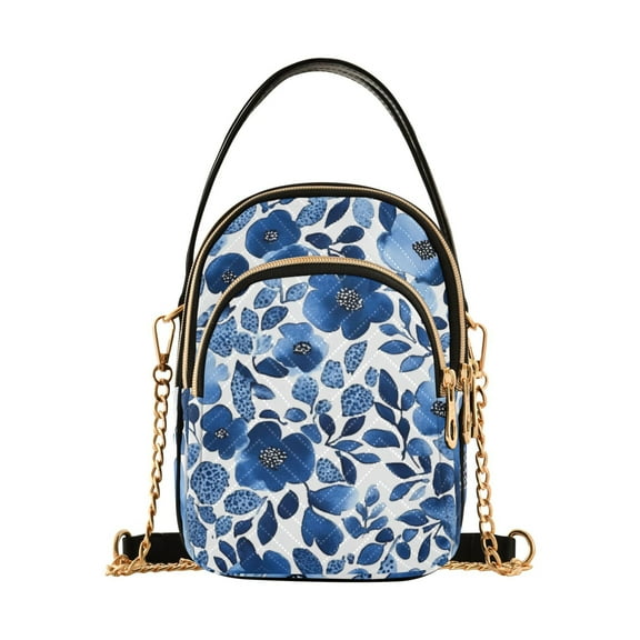 joogoo Women Summer Flowers Chain Crossbody Bags Shoulder Handbag Phone Purse