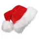 thumbnail image 2 of Christmas Hat Red Plush Thickened Santa Hats for Adult Kids Winter Christmas Caps Festive Xmas Party Decorations Gifts New Year, 2 of 5