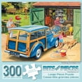 thumbnail image 2 of Bits and Pieces 300 Piece Jigsaw Puzzle Washing Grandpa's Car Summer by Trevor Mitchell 18" x 24", 2 of 7