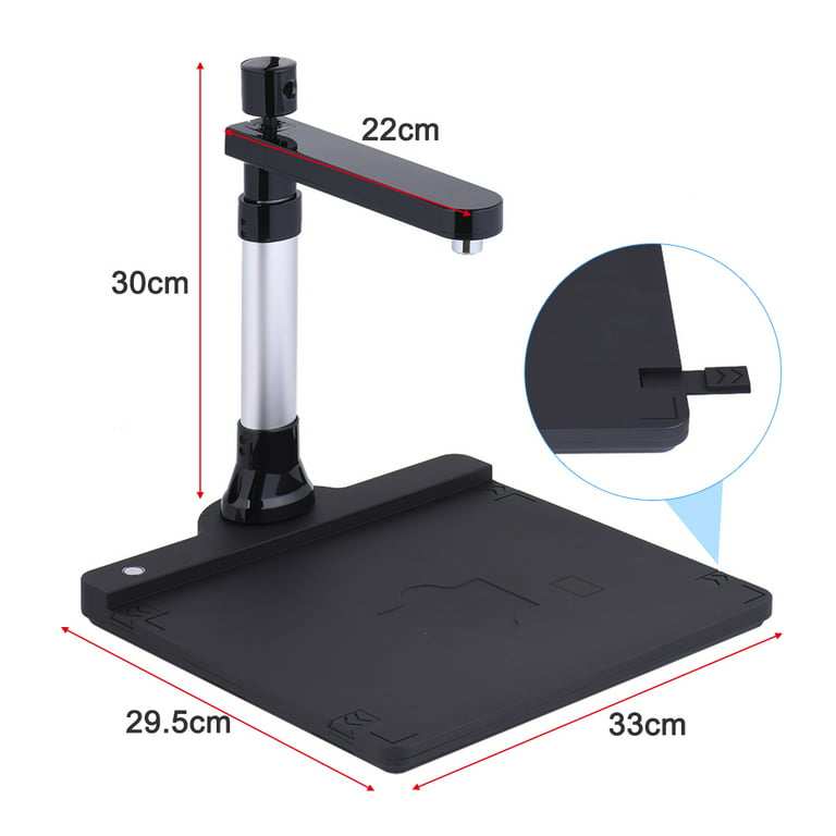 Aibecy X1000 Document Camera Scanner A3 Capture Size Dual Camera USB2.0  High Speed Scanner with LED Light OCR Function Video Recording Convert to  PDF Format for Office Classroom Online Teach 