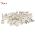 thumbnail image 2 of 50 Pcs 13mm Wool Felt Buffing Wheel Polishing Pad +4 Pcs mandrels for Rotary Tool, 2 of 10