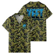 Jey Uso Yeet Women Men's Short Sleeve Button-up Shirts Casual T-shirt Unisex Trendy Outfits