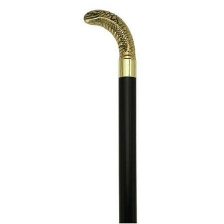 Men King Cobra Cane Black Maple, Solid Brass Handle -Affordable Gift! Item #HAR-9113008