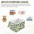 thumbnail image 7 of Large Lidded Foldable Storage Baskets Cubes Boxes Lids Bin for Home Bedroom Office Cute Cow and Daisy Flower, 7 of 7