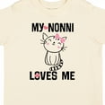 thumbnail image 4 of Inktastic Nonni Loves Me Granddaughter Kitty Cat Girls Toddler T-Shirt, 4 of 5