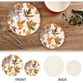 thumbnail image 4 of SKYSONIC Autumn Grass Leaves Pot Holders Trivets, 2 Pcs Heat Resistant Trivets, Cotton Thread Weave Mats for Hot Pads Pans Pot Bowl Teapot for Kitchen Decor, 4 of 7