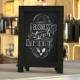 thumbnail image 3 of Magnetic Chalkboard, Black Wood Frame, Metal Scrolled Legs, 3 of 4