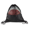 thumbnail image 1 of Visland Basketball Storage Bag Sports Gym Backpack Drawstring Design Waterproof Honeycomb Fabric See-Through Mesh Football Soccer Pouch, 1 of 8