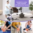 thumbnail image 7 of COSYWILL Steerable Knee Scooter,Economy Knee Walker,All Terrain Foldable Medical Scooter for Foot Injuries Crutches Alternative,Purple, 7 of 7