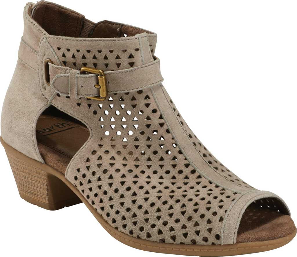 Earth Women's Earth MariettaS Seren Open Toe Bootie Ginger Suede 7 M