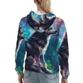 thumbnail image 7 of Disketp Colorful Plant Wolf Womens Casual Hoodies Crew Neck Long Sleeve Sweatshirts Pullover Tops-X-Large, 7 of 7