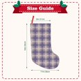 thumbnail image 3 of KLL Heart Check Plaid for 18" Christmas Stocking Snowman Xmas Stocking Holiday Christmas Decoration Gifts for Family Kids, 3 of 8