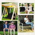 thumbnail image 3 of LCGOD Patio Bench Cushion, for Outdoor Swing Chair, Waterproof & Fade Resistant, 60x40x4 in, Black, 3 of 7