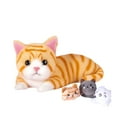 thumbnail image 2 of Gytml 4 Pieces Cat Stuffed Animals Toy With Babies Inside Belly - 1 Mommy Stuffed Cat With 3 Kittens - Stuffed Kitty Plush Toys, Gift Ideal For Christmas, Valentine's, Birthday Orange-32x16cm, 2 of 7