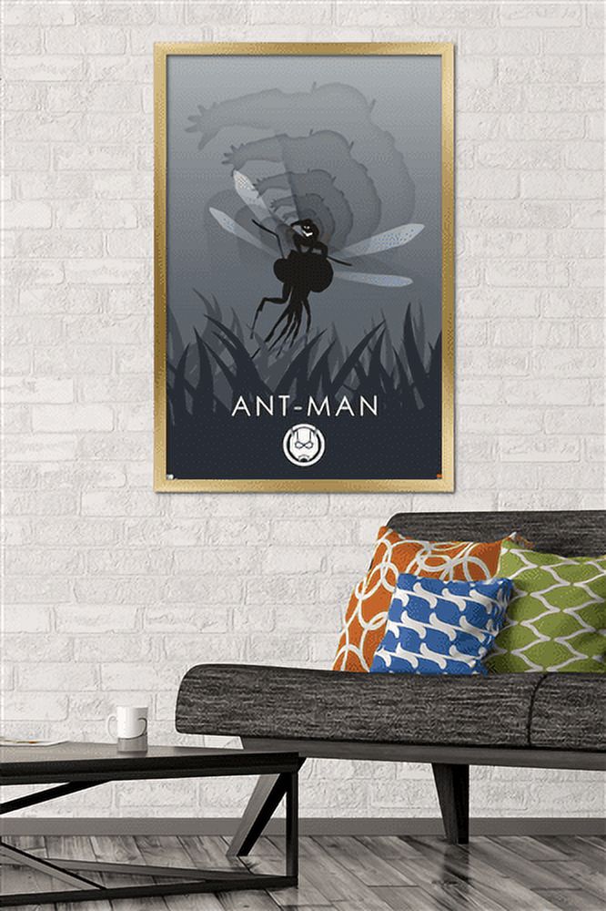 Marvel Heroic Silhouette - Ant-Man Wall Poster, 22.375" x 34", Framed
