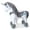 Grey, variant on PonyCycle Ride on Unicorn Pink Pony Toys Plush Animal (28.7" Size 3 Ages 3–4) Indoor Outdoor Riding Horse, Birthday Gift Advanced Model Y352