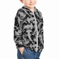 thumbnail image 2 of Kids Zip Up Hoodie for Boys Girls Toddler - Gray camouflage hammerhead shark Lightweight Long Sleeve 3T Boys Girl Clothes, Sun Protection Windproof Jackets Hoodie Sweatshirt, 2 of 7