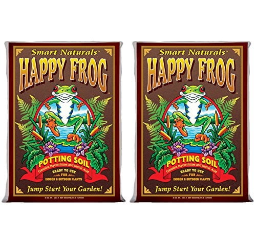 Fox Farm FX14081 Happy Frog 2 Cubic Feet Potting Soil Brown Fоur Paсk 