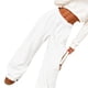 thumbnail image 5 of RKSTN Women's Wide Leg Sweatpants Plus Size Baggy High Waist Stretch Athletic Joggers Pants Womens Casual Solid Oversized Loose Comfy Elastic Waist Drawstring Running Fitness Straight Leg Sweatpant, 5 of 9