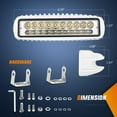 thumbnail image 2 of Nilight Marine LED Pods Navigation Lights 2PCS 60W White Spot Beam Ponton Boat Deck Dock Lighting for Night Fishing T-top Stern Yacht Kayak Port Sailboat Trucks Tractors, 2 of 8