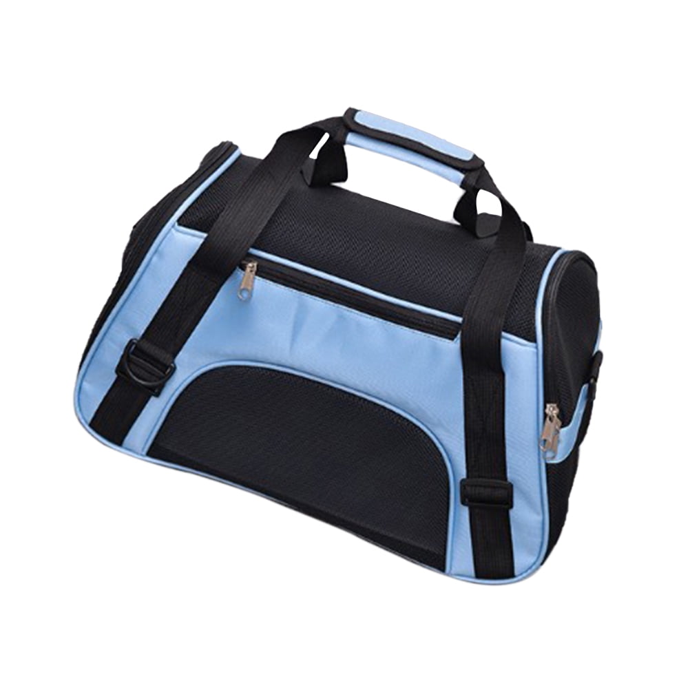 ELAYARD Scratch Resistant Blue Pet Carrier Backpack with Mesh Windows for Dog Sightseeing Trips