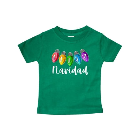 

Inktastic Feliz Navidad Rainbow Holiday Lights Gift Baby Boy or Baby Girl T-Shirt