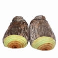 thumbnail image 2 of Zapatillas de madera, troncos, cálidas, de felpa, antideslizantes, para interiores, casas unisex, 2 of 3