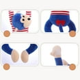 thumbnail image 6 of EUBUY Gibbon Plush Toy Simulation Hanging Gibbon Doll Stuffed Cotton Long Arm Monkey Animal Doll Toy Paste Hands Soft Home Decoration Gifts for Children Sky Blue 17.71", 6 of 10
