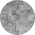 thumbnail image 1 of Ahgly Company Indoor Round Patchwork Gray Transitional Area Rugs, 3' Round, 1 of 1