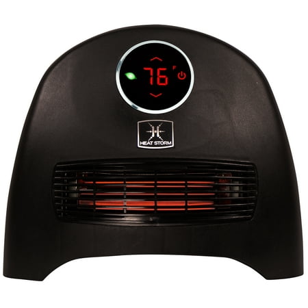 Heat Storm HS-1500-ISA Sahara Indoor Ultra Lightweight Portable Infrared Space Heater - 1500 Watts - Built in Thermostat & Overheat Sensor - Remote
