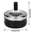 thumbnail image 5 of 3 Pcs Cendrier Cendrier Rond Cendrier à Pousser pour Cigarette avec Plateau Cendrier Sans Cendrier Rotatif Cendrier Moderne Cendrier Rotatif, 5 of 5