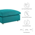 thumbnail image 2 of Modway Commix Pouf Surrempli Garni de Duvet, Turquoise, 2 of 9