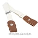 thumbnail image 2 of Sonducket Cinturón de cintura sin hebilla para niños de longitud ajustable que combina fácilmente con peso ligero con tejido fino para cumpleaños de Cinturones blanco Sonducket AP008777-08, 2 of 6