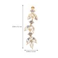 thumbnail image 2 of FENGGUIQU 1Par Aretes Geométricos Beige Con Borla Para Mujer Perfectos Para Banquetes Y Eventos Especiales, 2 of 5