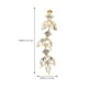 thumbnail image 2 of FENGGUIQU 1Par Aretes Geométricos Beige Con Borla Para Mujer Perfectos Para Banquetes Y Eventos Especiales, 2 of 5